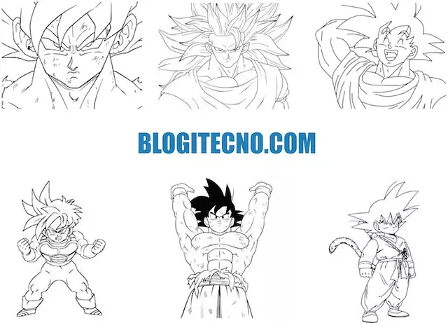 Dibujos de Goku para Colorear [Actualizado]