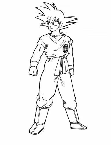 Goku para Pintar