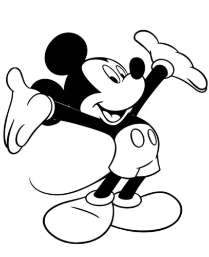 Mickey Mouse para Colorear
