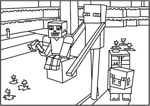 Minecraft para Colorear