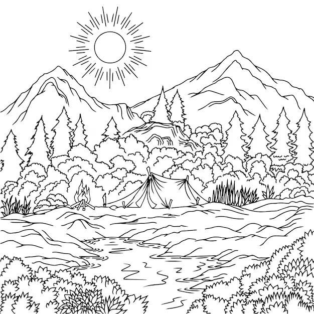 Paisajes para Colorear