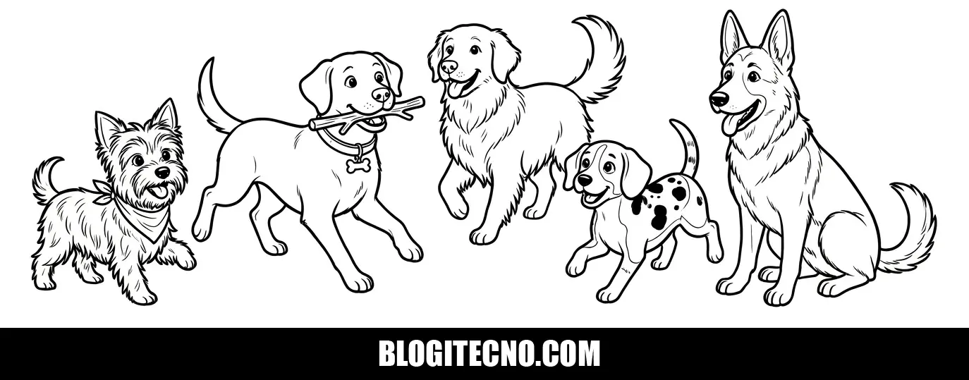 Perros para Colorear