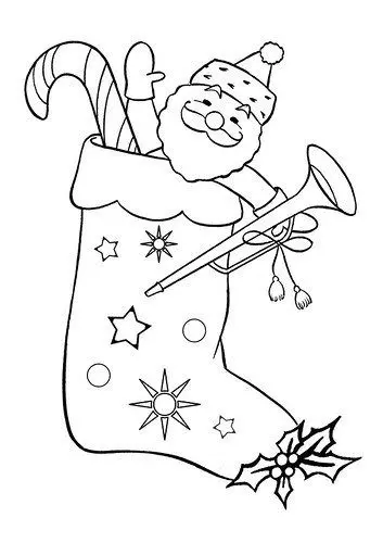 Dibujo de la Navidad para Colorear