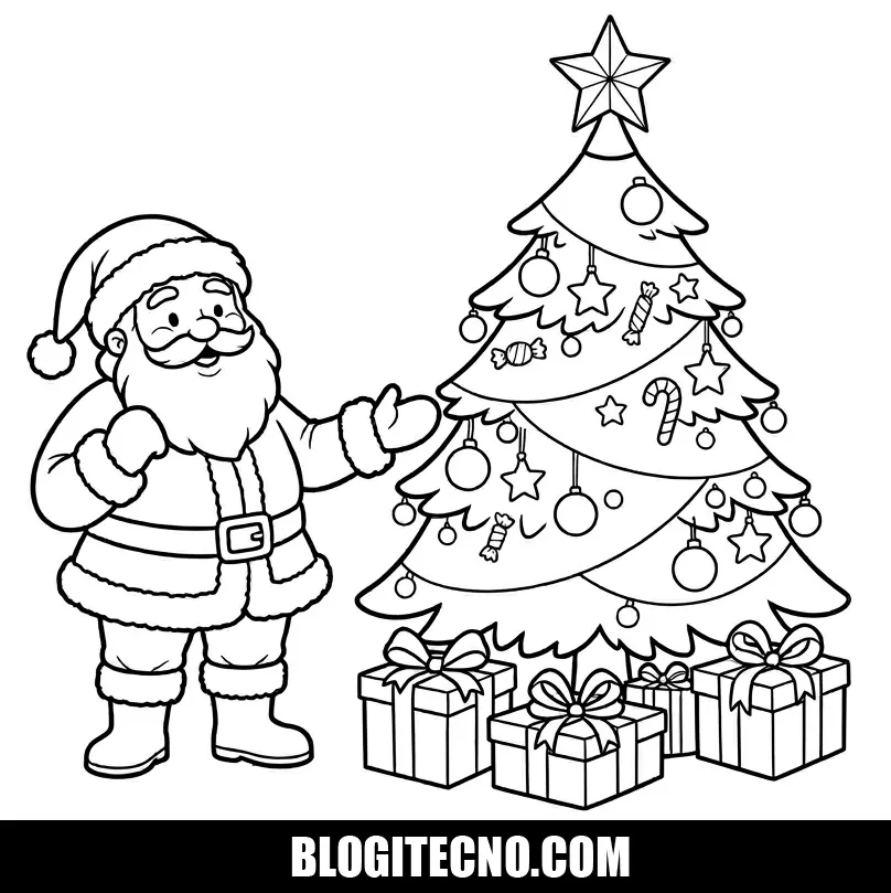 Dibujo de la Navidad para Colorear