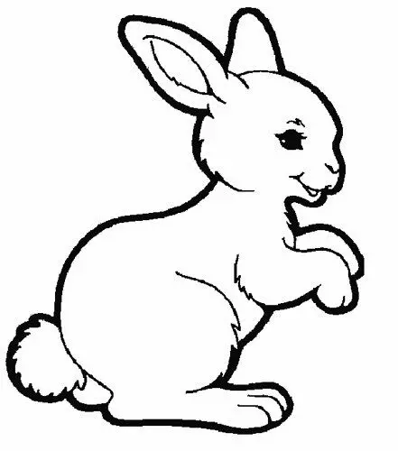 Dibujos Tiernos de Conejos para Colorear e Imprimir [Actualizado]