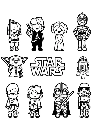 Dibujo Star Wars Personajes