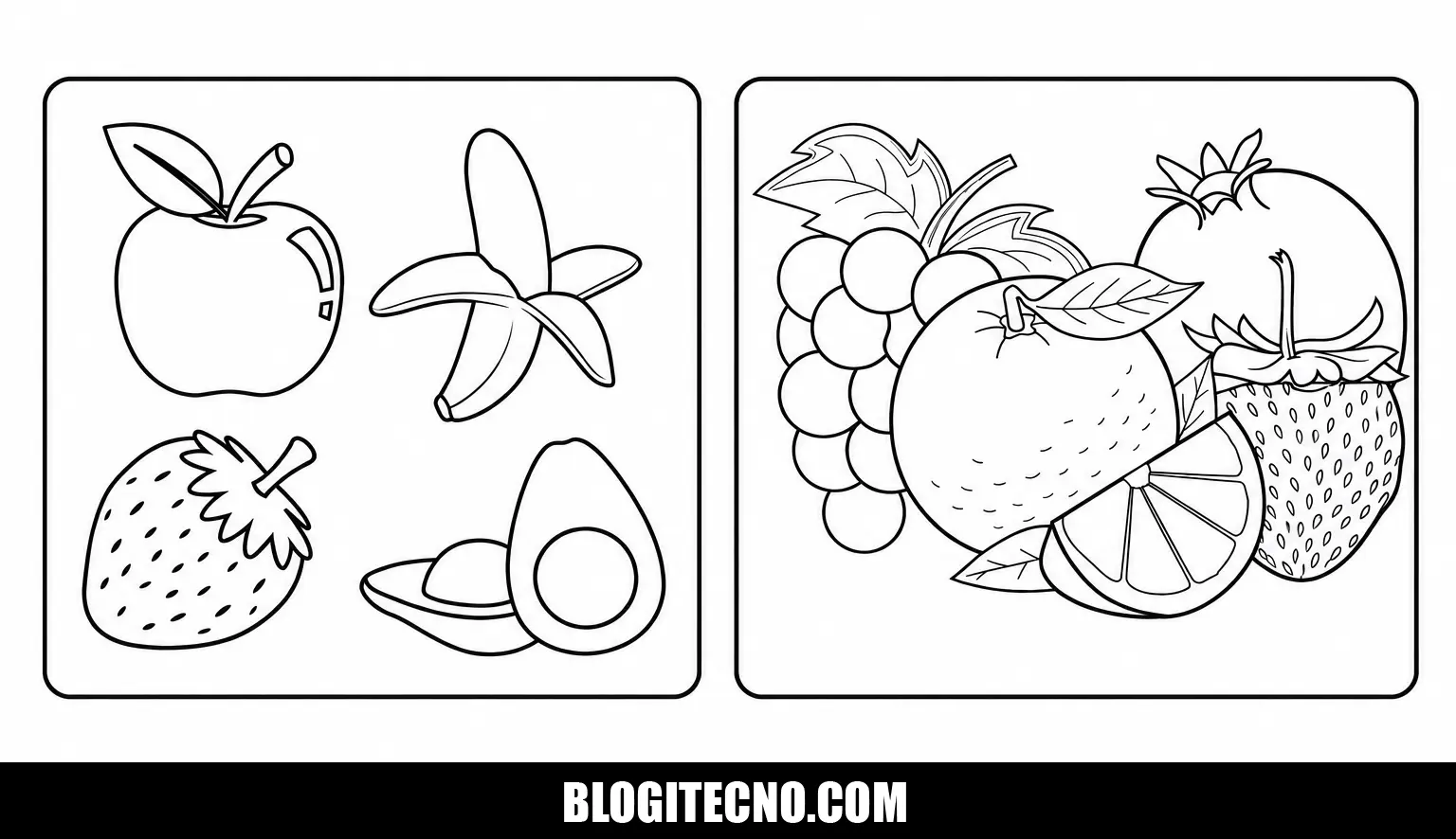 Frutas para Colorear