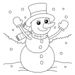 dibujos de muñecos de nieve6