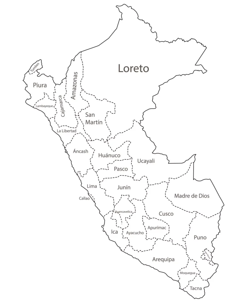 Mapa del Perú