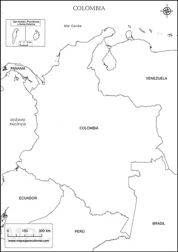 Mapa de Colombia para Niños: Croquis de Colombia para Imprimir y Colorear [Actualizado]