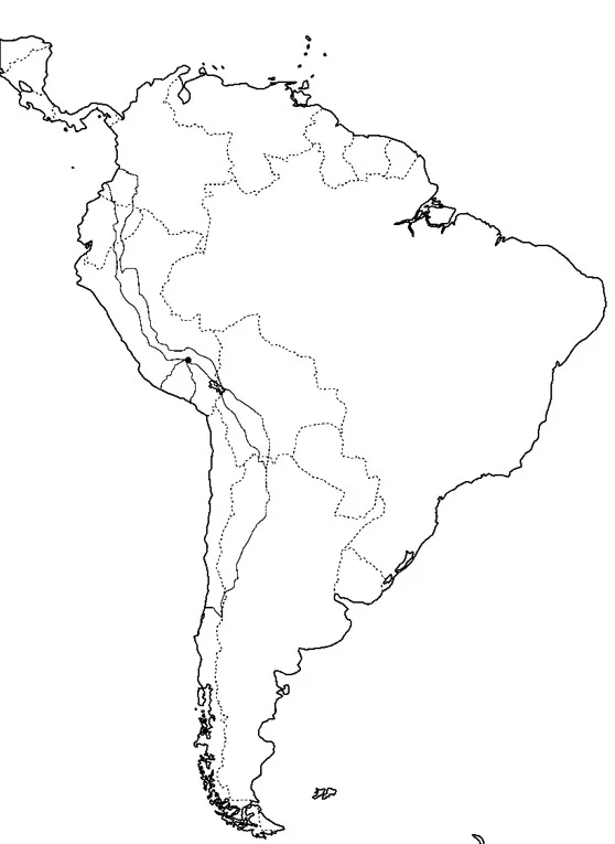 Mapa de América del Sur