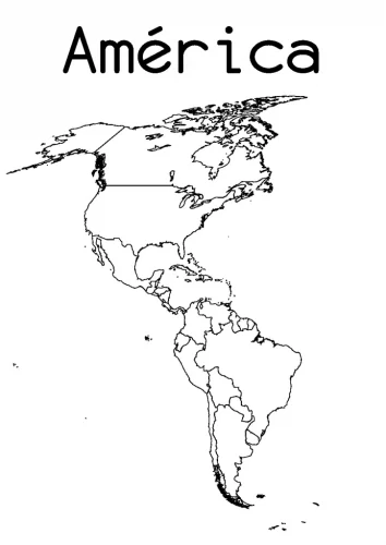 Dibujos del Mapa de América