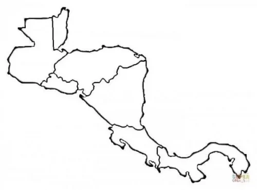 Mapa de Centroamérica para Colorear: Imágenes del Mapa de América Central [Actualizado]