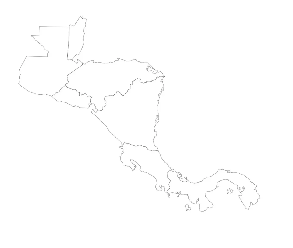 Mapa Centroamérica