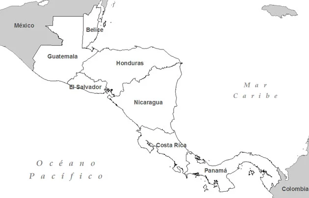 Mapa Centroamérica