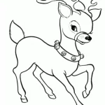 dibujos de renos navideños