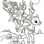 dibujos de renos navideños5