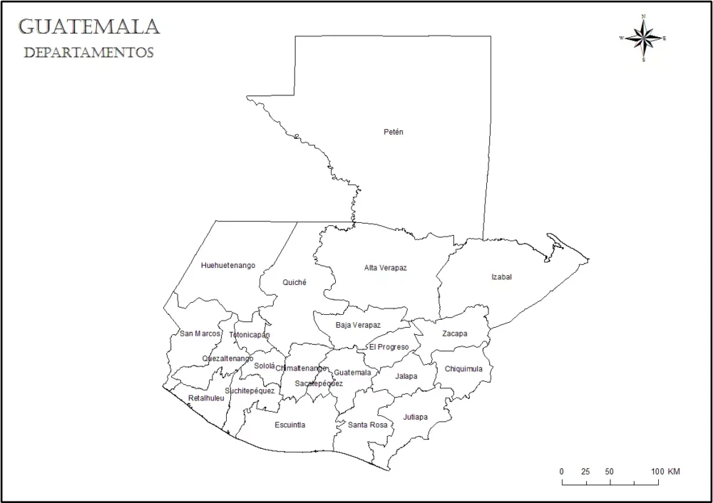 Mapa de Guatemala