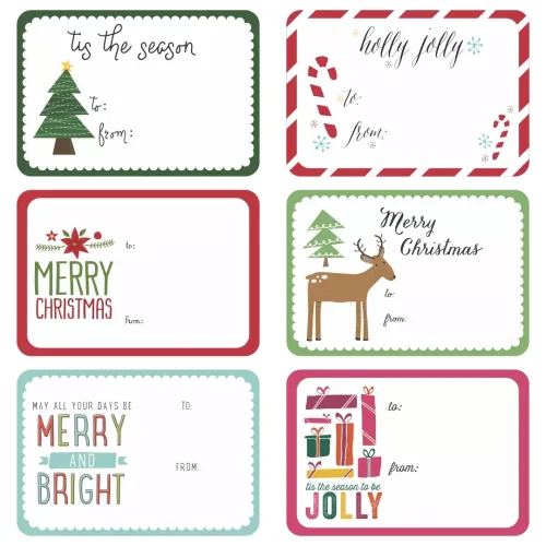 Etiquetas para Regalos de Navidad