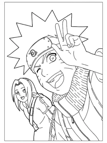 Naruto para Colorear