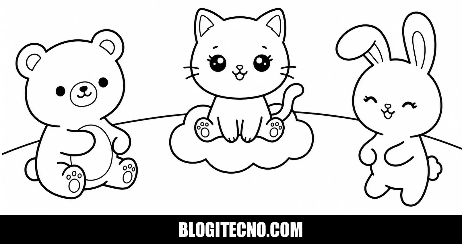 Dibujo Kawaii para Colorear