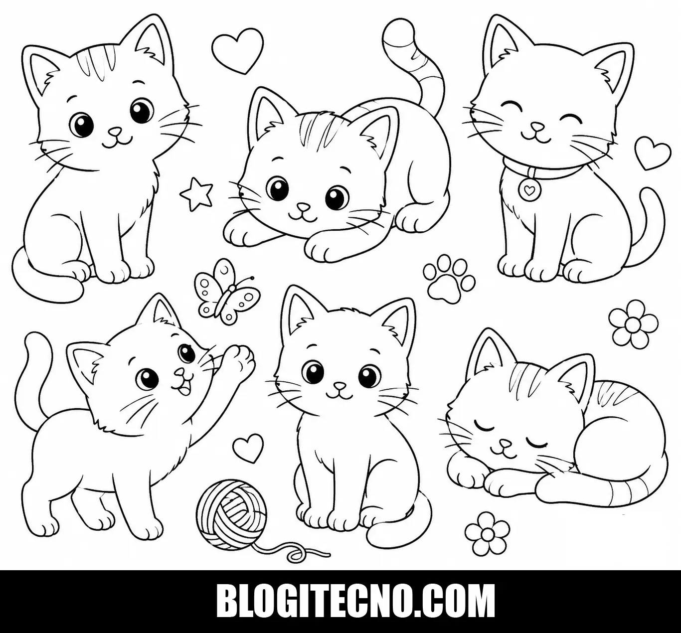 Gatitos para Dibujar Fácil