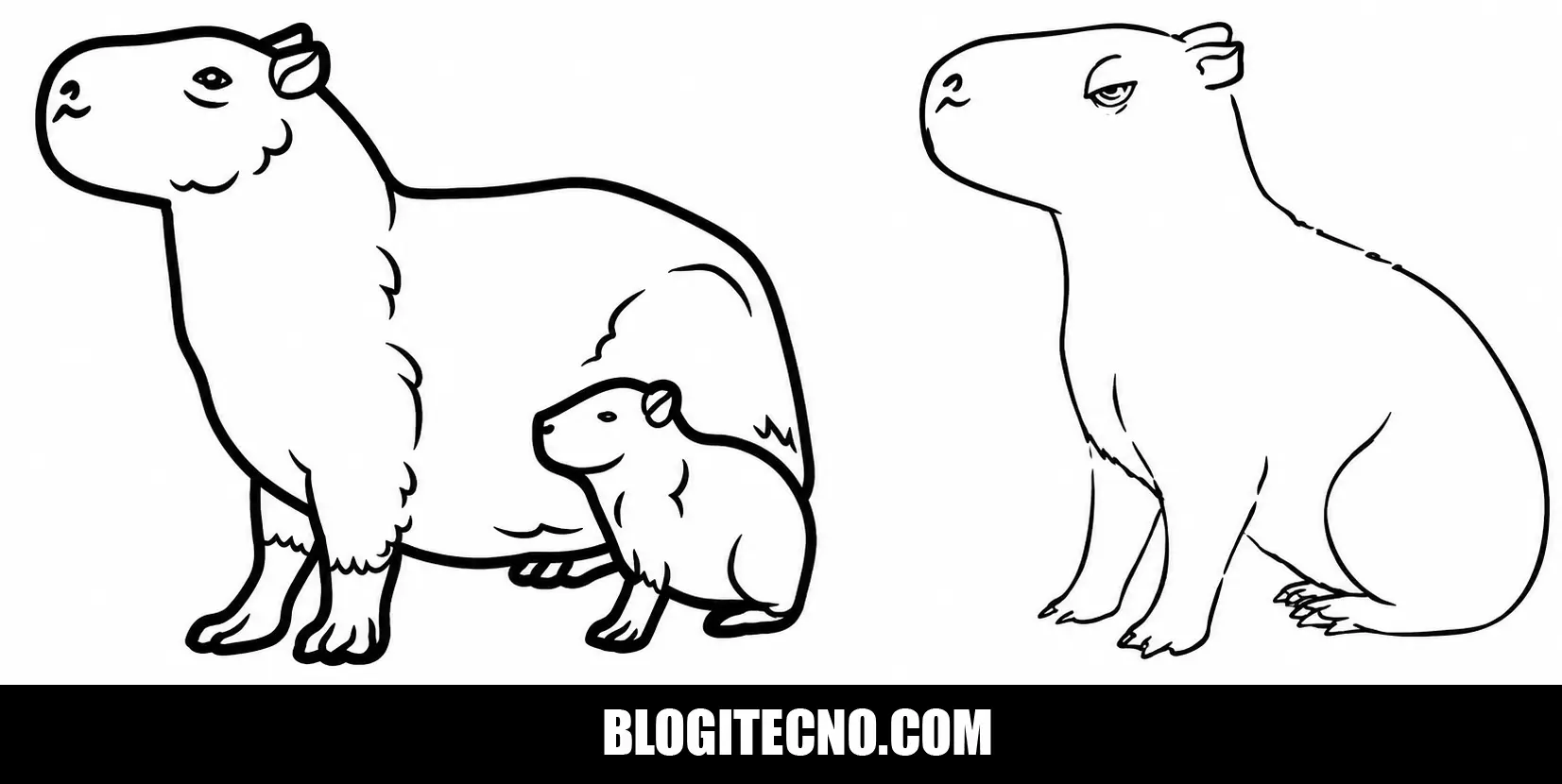 Dibujos de Capibara