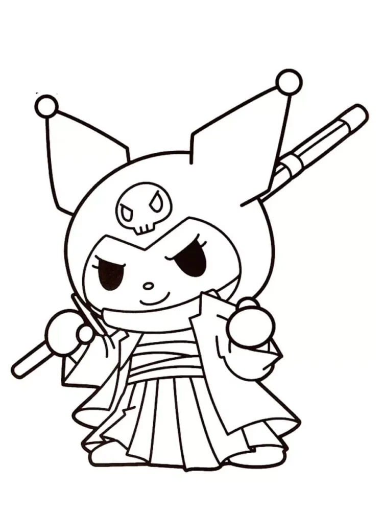 Kuromi Dibujo Fácil