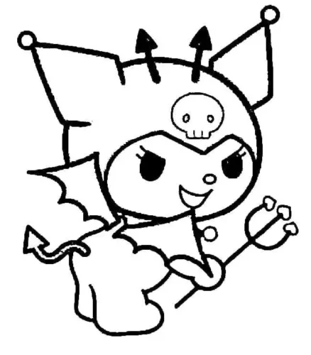Kuromi para Colorear