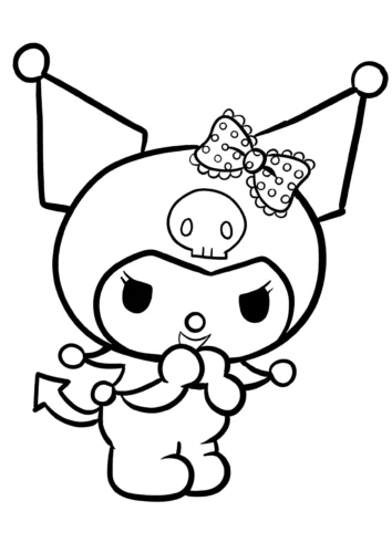 Kuromi Dibujo Fácil