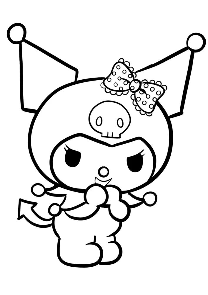 Kuromi Dibujo Fácil