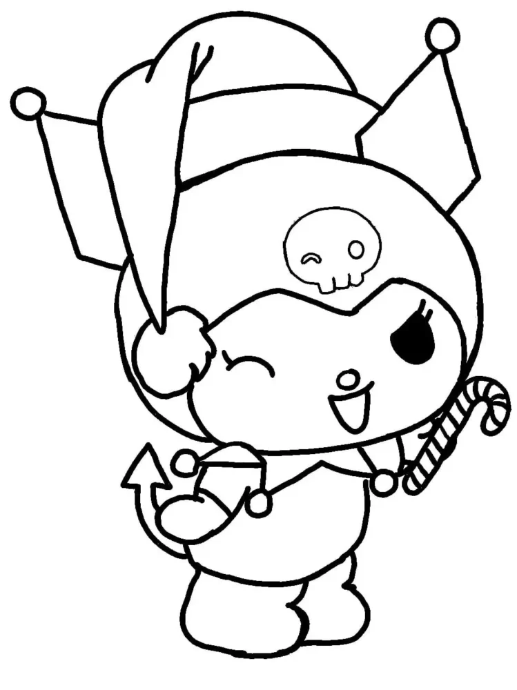Kuromi para Colorear