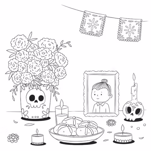 Dibujos del Día de Muertos